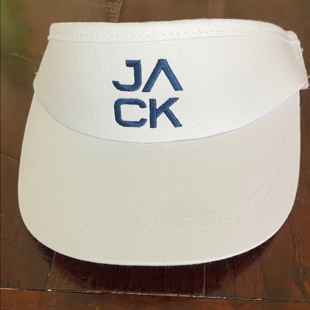 Jack Golf White Visor